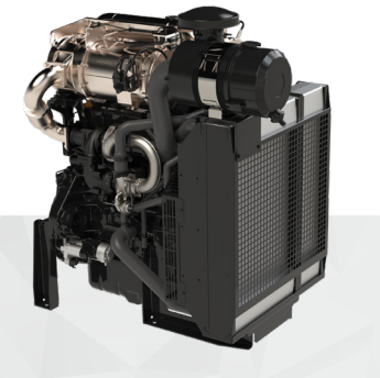 Yanmar diesel generator on white background