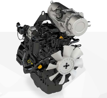 Yanmar diesel generator on white background